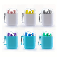 1pc Foldable Silicone Straw And Straw Brush Portable Straw