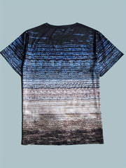 Men's Letter Print Sports T shirt Casual Stretch Round Neck Tee Shirt