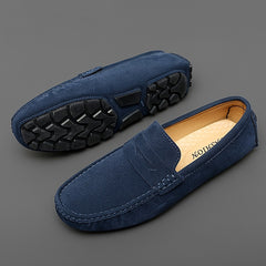Women's Solid Flat Loafers Comfortable Non slip Round Toe Shoes