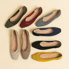 Women's Knit Ballet Flats Soft Sole Slip On Shoes Casual Driving