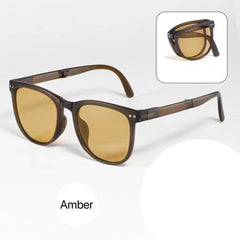 Vintage Folding Sunscreen Sunglasses Unisex Anti UV