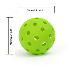 74mm 40 Holes Picklball PE Plastic Ball Training Replacement