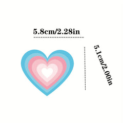 Transgender Pride Vinyl Stickers - 100pcs Pack