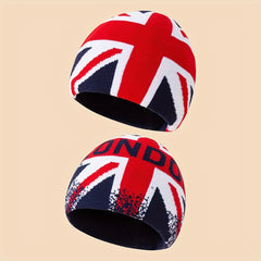British Beige Flag Cotton Hat Adjustable Cuff Men Women