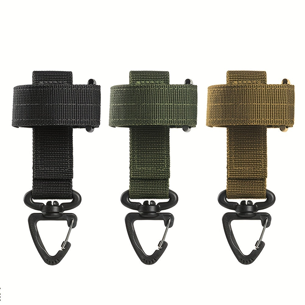 Swivel Carabiner for Climbing with Elastic Rope Holder