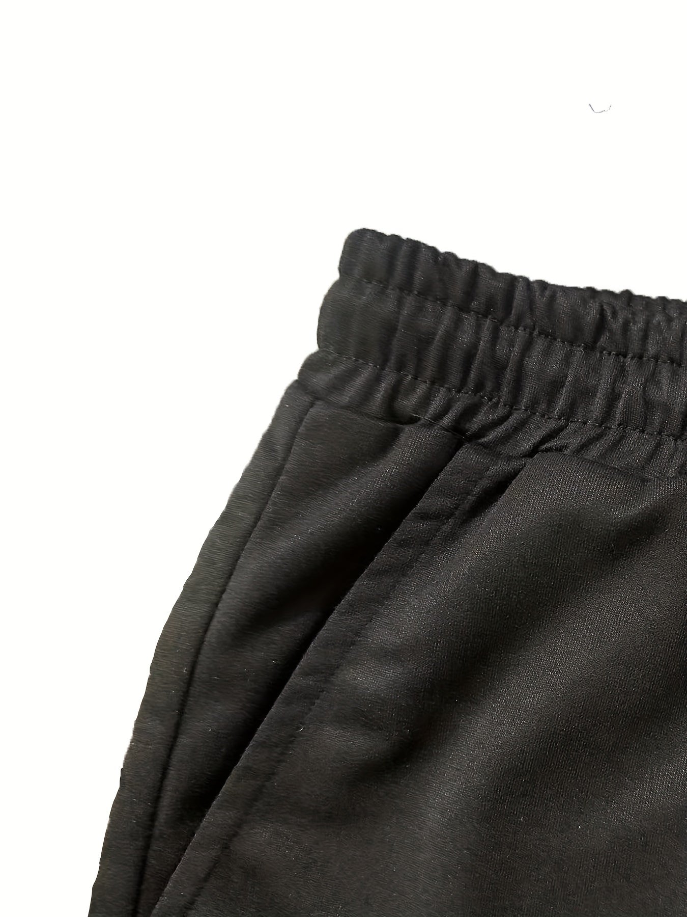 Men's Solid Drawstring Sweatpants Loose Fit Casual Joggers