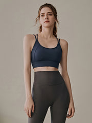 Summer Shockproof Criss Cross Sports Bra Women's Activewear