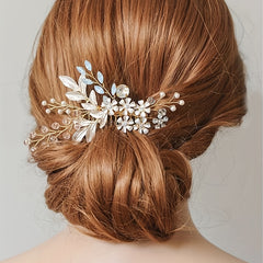 Crystal Flower Hair Comb Bridal Wedding Accessories