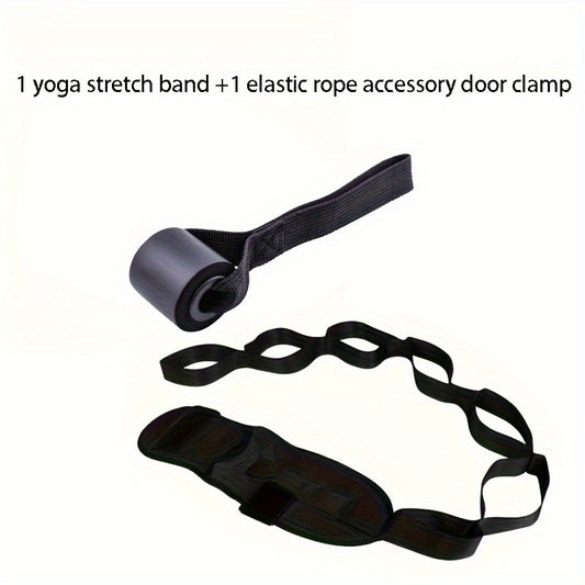 Yoga Stretching Strap + Door Anchor Resistance Rope