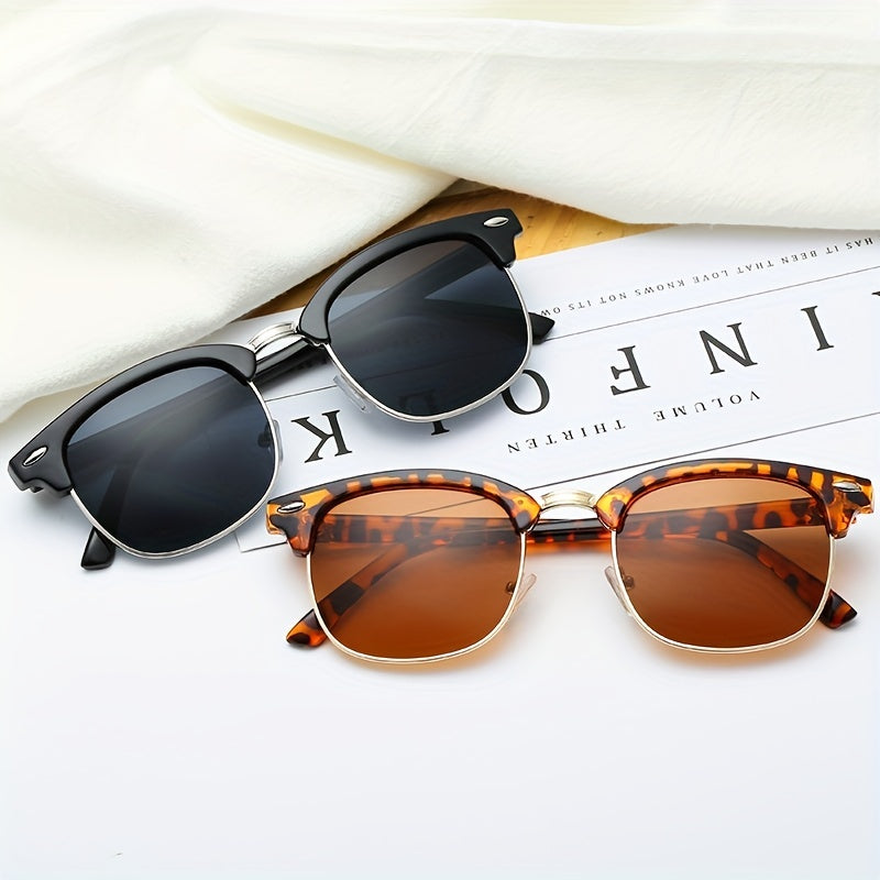 Men's Retro Sunglasses UV400 Protection for Driving & Cycling