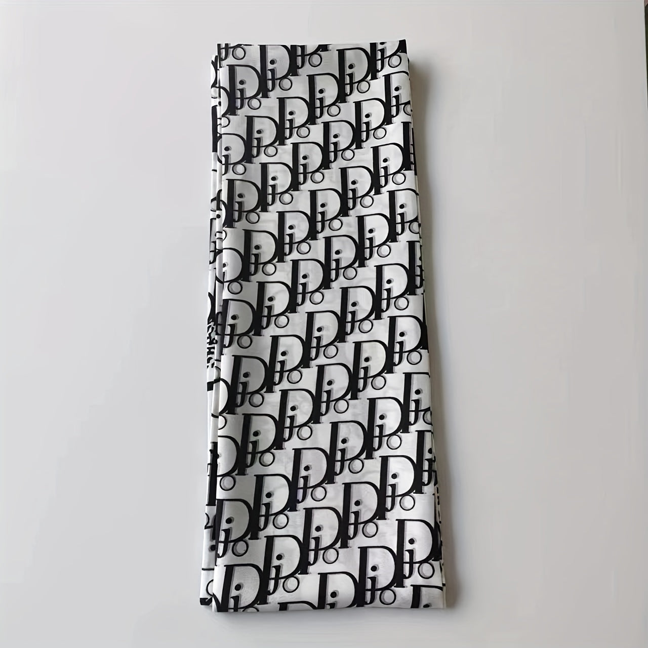 Vintage Print Thin Scarf Satin Head Scarf