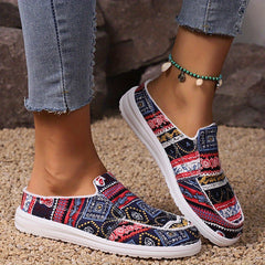 Women's Canvas Shoes Casual Lace Up Outdoor Shoes Lightweight Low Top Sneakers