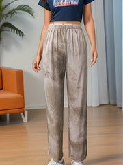 Tie Dye Lounge Pants Soft Elastic Waistband Womens Sleepwear