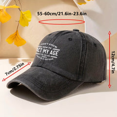 Summer Washed Printed Sunshade Baseball Cap Casual Breathable Peaked Hat