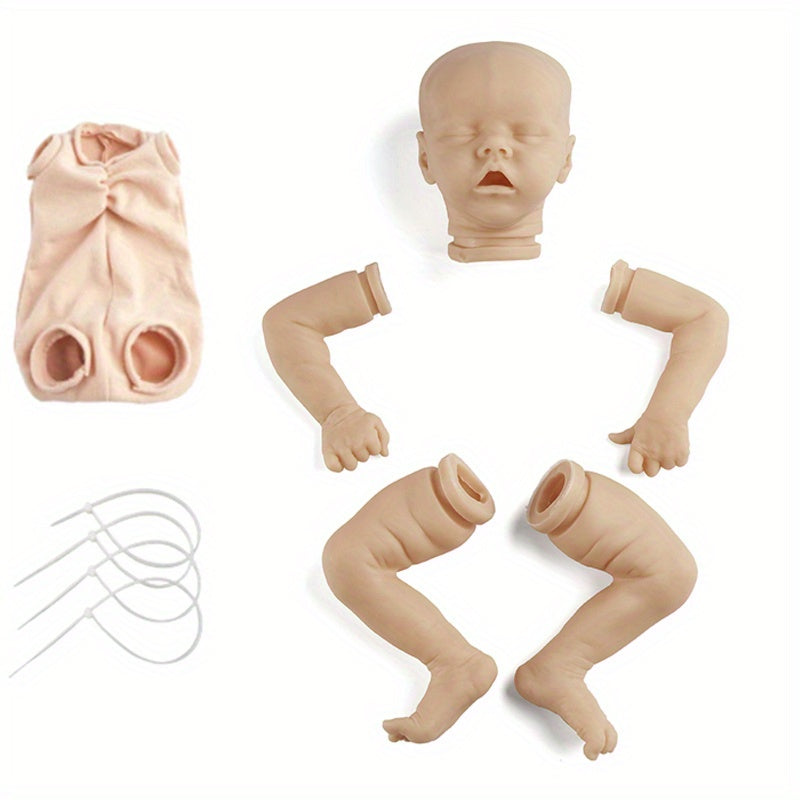 Twin A Unpainted Vinyl Blank Doll Parts DIY Reborn Kit