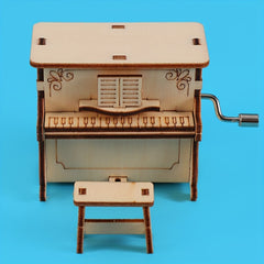 Hand-Assembled Piano Music Box for Kids
