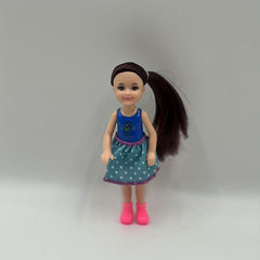 5 Mixed Color Dolls with Outfit Accessories Skirts Polka Dots F