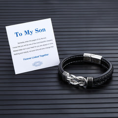 Mother Son Forever Linked Bracelet Graduation Gift
