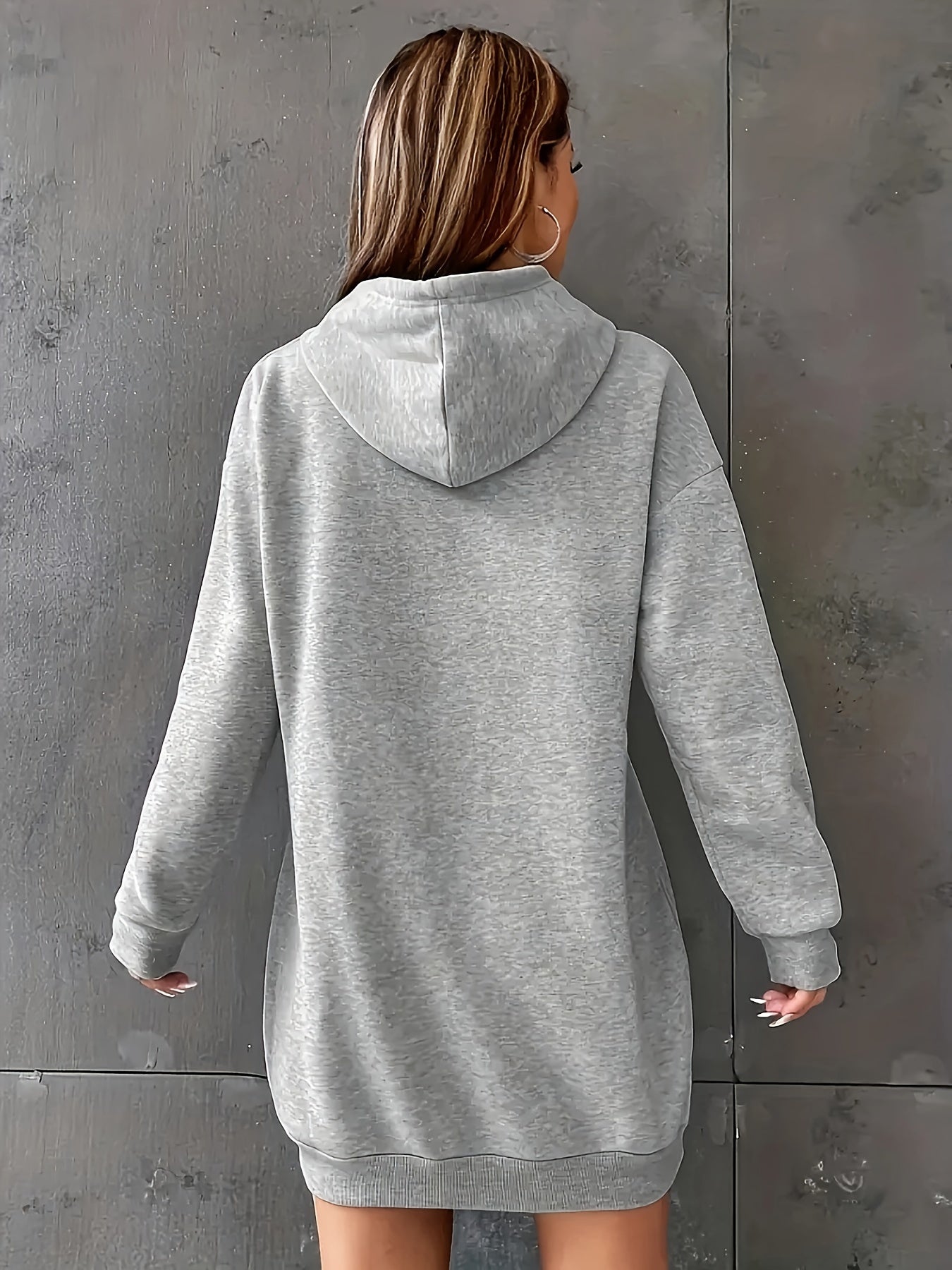 Women's Plus Long Sleeve Drawstring Hoodie