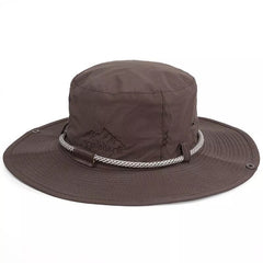 Men's Summer Fishing Hat Quick Dry Breathable Sun Hat with Big Eaves