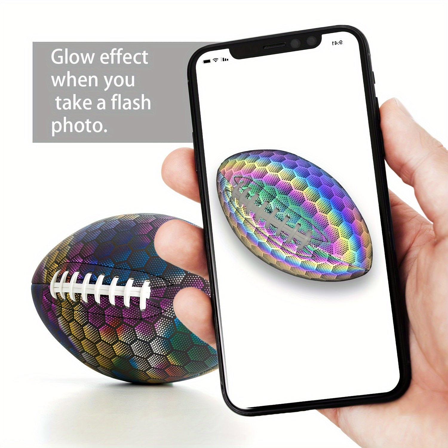 Reflective Fish Scale Football No 9 for Training