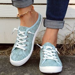 Women's Canvas Lace-Up Comfy Shoes
