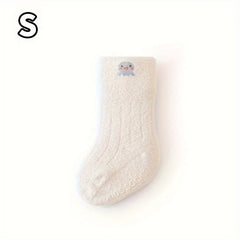 Baby Boy's Non-slip Winter Plush Sleep Socks