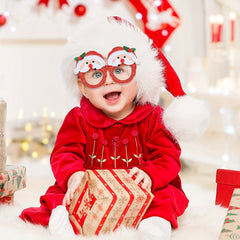 Christmas Glitter Party Glasses Fun Novelty Eyeglasses Holiday Favors