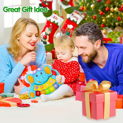 Elephant Shaped Musical Piano Toy for Kids