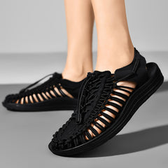 Women's Handwoven Beach Sandals Outdoor Vacation Slippers
