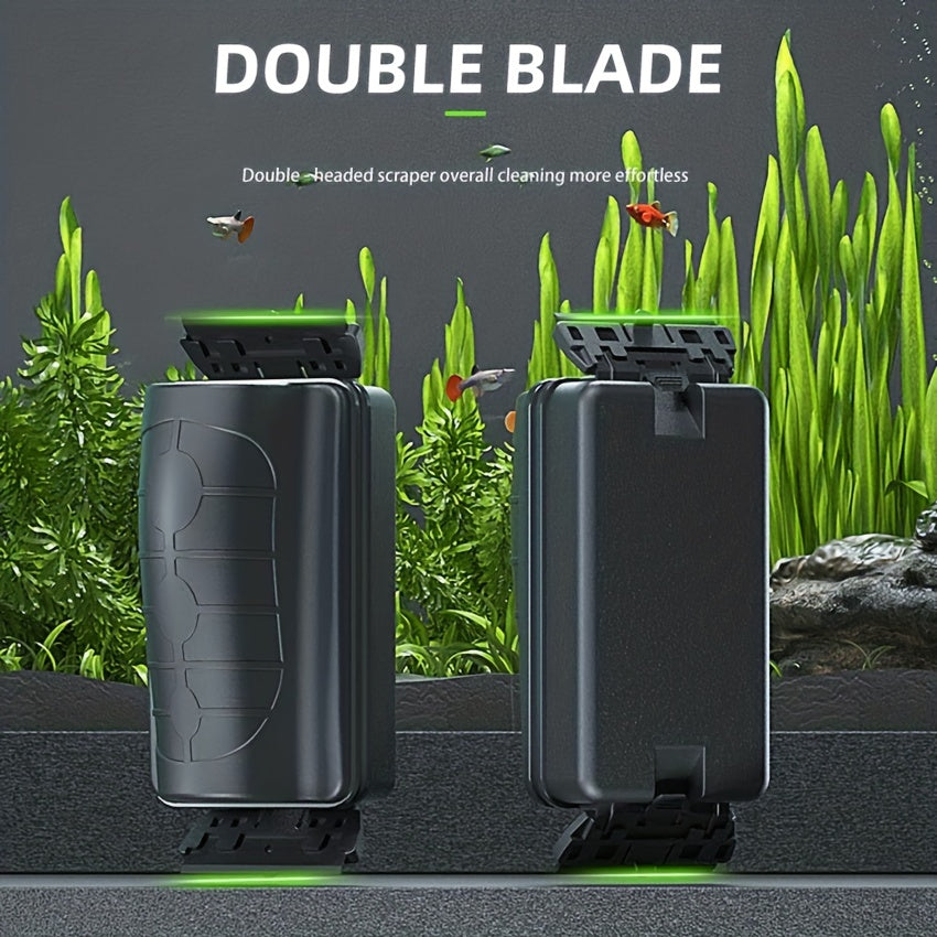 Magnetic Aquarium Fish Tank Cleaner Brush Algae Scrapper