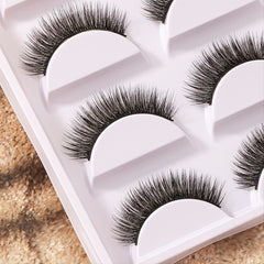5 Pairs 3D Mink False Eyelashes Fluffy Wispy Long Lasting