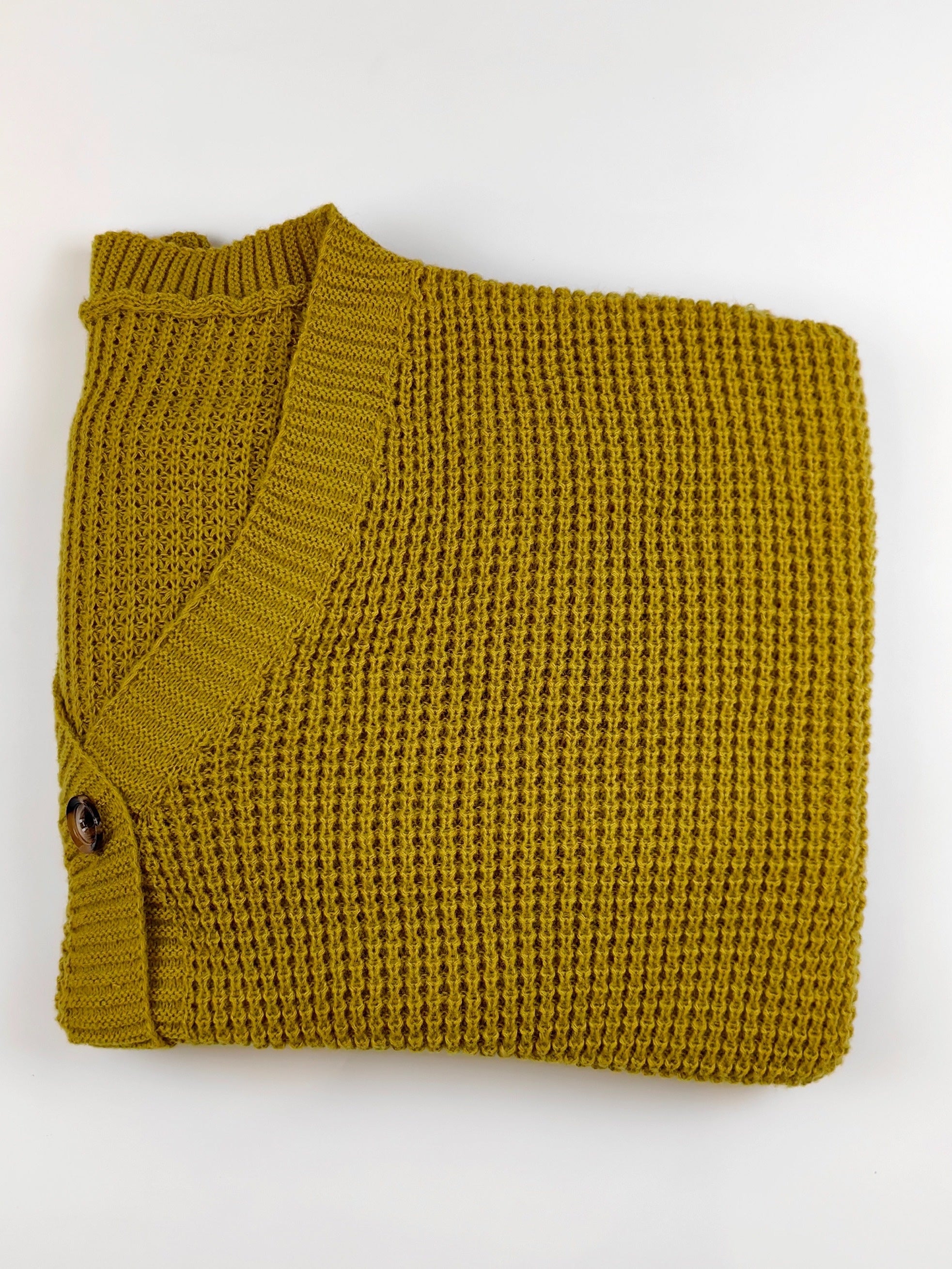 Solid Long Sleeve Cardigan With Pockets