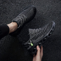 Men's Solid Blade Sneakers Breathable Soft Sole Shoes