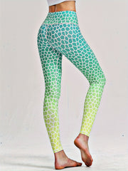 High Waist Aesthetics Print Butt Lift Leggings for Workouts & Yoga