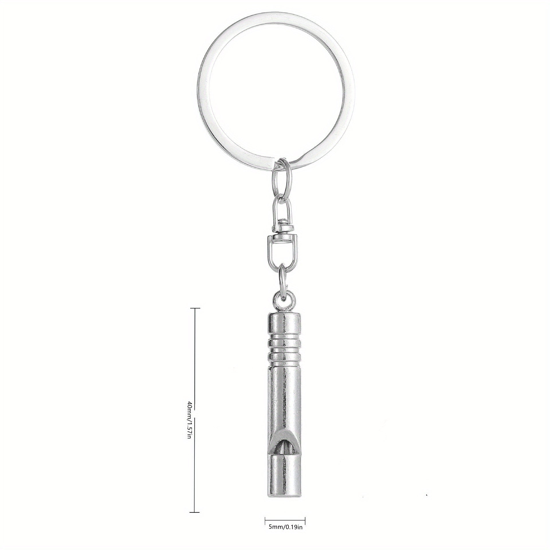 Survival Whistle Sunglasses Keychain Bag Pendant