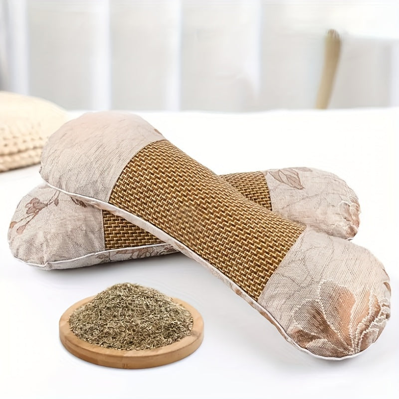 Buckwheat Pillow Herbal Core Neck Pillow for Travel Random Pattern
