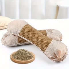 Buckwheat Pillow Herbal Core Neck Pillow for Travel Random Pattern