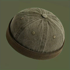 Thick Knitted Winter Beanie Hat Vintage Cap for Women Men