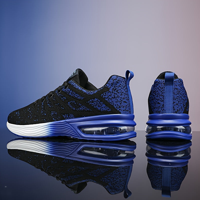 Men's Ombre Lace up Sneakers Athletic Shoes Air Cushion