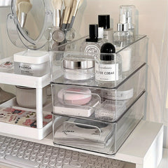 Desktop Storage Box Cosmetic Snack Transparent Basket Skin Care Products
