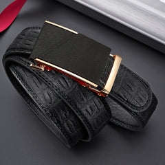 Men's PU Leather Automatic Buckle Belt For Wedding