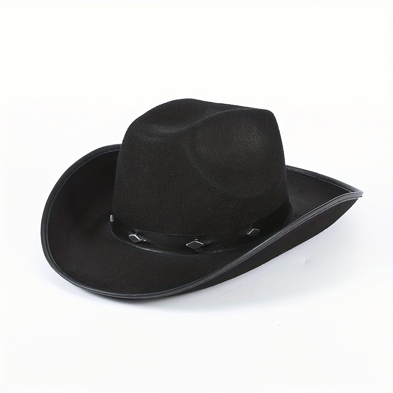 Y2K Belt Decor Jazz Fedora Cap Trilby Hat Wide Brim Sun Hats