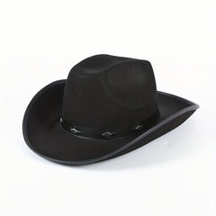 Y2K Belt Decor Jazz Fedora Cap Trilby Hat Wide Brim Sun Hats