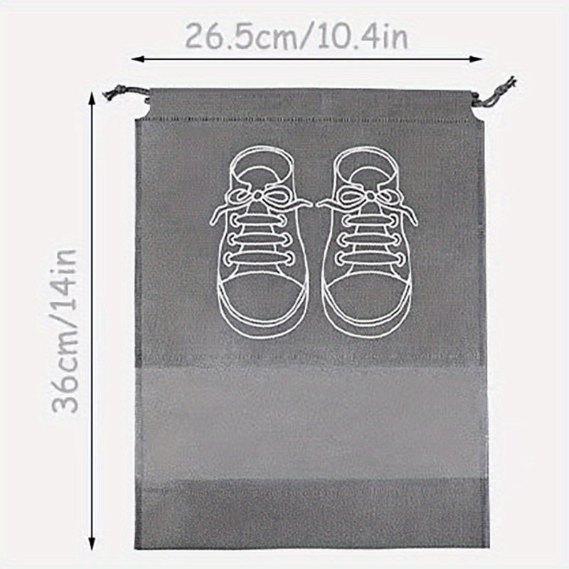 Drawstring Shoe Storage Bag Portable Clear Towel Bag