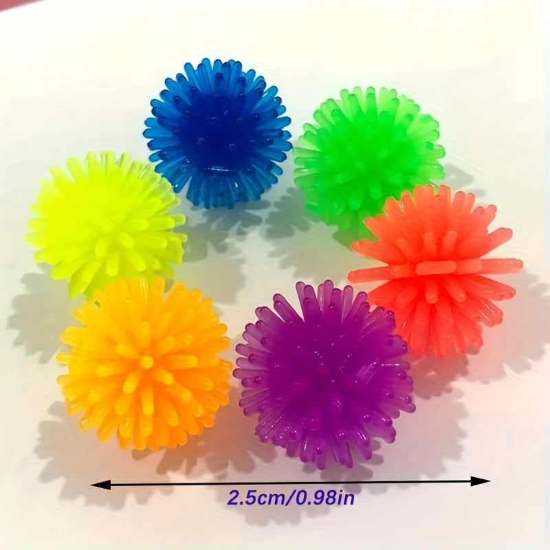 24pcs TPR Soft Plastic Relax Balls Multicolor Sensory Fidget Toys for Kids
