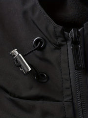 Boys Windbreaker Hooded Jacket Fleece Lined Zip Up Waterproof Coat