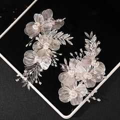 Faux Pearl Crystal Wedding Hair Clip