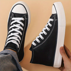 Men's High Top Skate Shoes Non Slip Casual Sneakers for Outdoor Activities