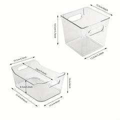 Clear Refrigerator Organizer Bins Stackable Food Storage Organizer